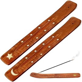 smartelf Pack of 2 Wooden Incense Sticks, Incense Stick Holder, Practical Incense Aid for Your Oasis of Peace, Handmade from Natural Materials