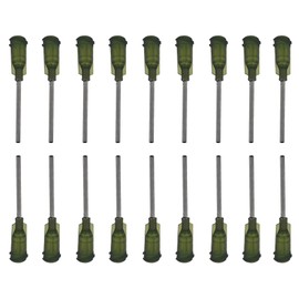 PDETVEO 120PCS 14G Industrial Dispensing Needles, 1 Inch Precision Blunt Tips for Adhesive, Ink and Oil Application (Green)