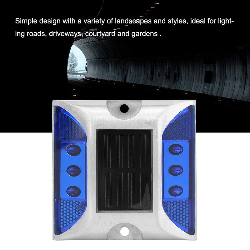 Solar Driveway Lights, Solar Power Ground Marker Lights Waterproof Outdoor