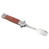 Spring Fork Rosewood Handle Stainless Steel Foldable Spring Fork for
