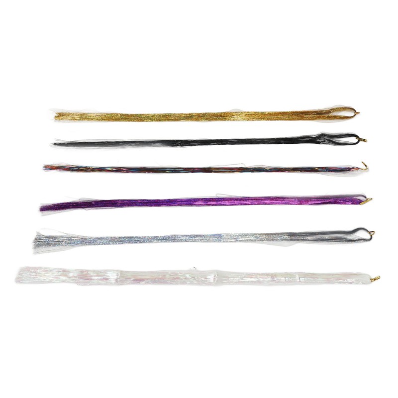 Hair Tinsel Kit Colorful Shiny Glitter Strands Portable Fairy Hair