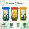 Peacoblue Wheelie Bin Stickers 2 Sheets Daffodils Sticky Dustbin Stickers