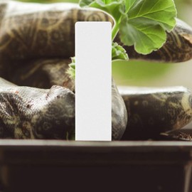 Pack of 100 Plastic Plant Stakes, Plant Signs, Weatherproof Labels for Labelling, in 4 Colours, for Growing, Accessories, Seeds, Plants, Herbs (White)