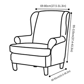CHNSHOME Wingback chair slipcovers stretch armchair covers Wing Chair Cover wingback armchair covers with prints