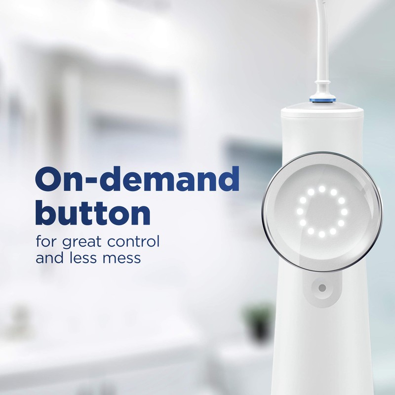 Oral-B Water Flosser Advanced, Cordless Portable Oral Irrigator Handle with