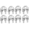 8pcs 3/8 Inch M10 Stainless Steel Wire Rope Cable Clip