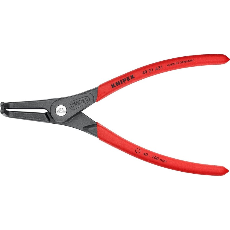 KNIPEX(クニペックス) 4921-A31-TJ 軸用精密スナップリングプライヤー 曲 4921-A31-TJ
