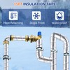 Saillong Pipe Wrap Insulation, 15 Ft Foil Backed & Natural