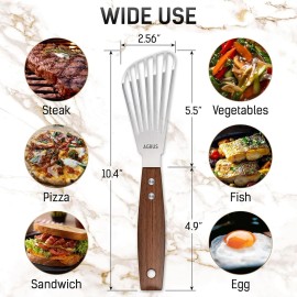 Kitchen Spatula Stainless Steel Kitchen Utensils for Cooking Turner 10.5 inch