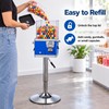 4 Compartment Coin Operated Candy Vending Machine with Adjustable Stand
