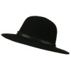 Jeanne Simmons Men's Wool Felt Large Brim Fedora - Black