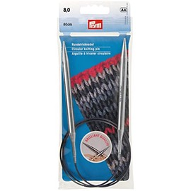 Prym 212214 Rundstricknadeln MS 80 cm 8,00 mm silberfarbig