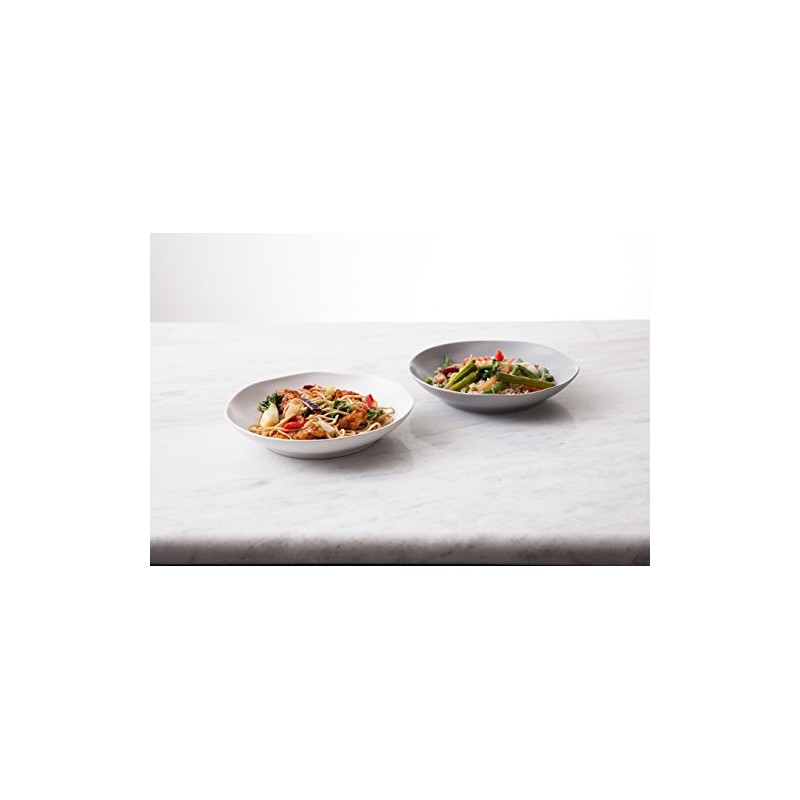 Fortessa Vitraluxe Dinnerware Heirloom Coupe Pasta Bowl, 9-Inch, Set of