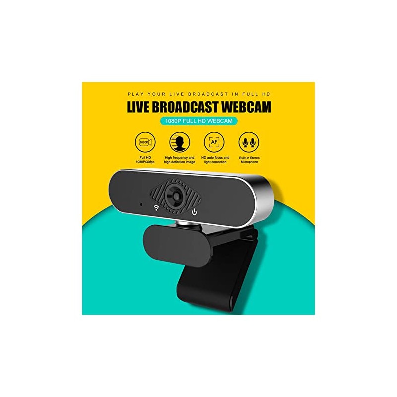 Web Camera Full HD Autofocus Webcam 1080P PC Computer Camera