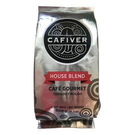 Cafiver Mexican Mountain Grown Gourmet Coffee, Roasted, Ground Coffee, (1.1 lb. Bag)