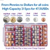 Flidnozi Coin Sorter Coin Counter Tray, 2pcs Mini Coin Holder