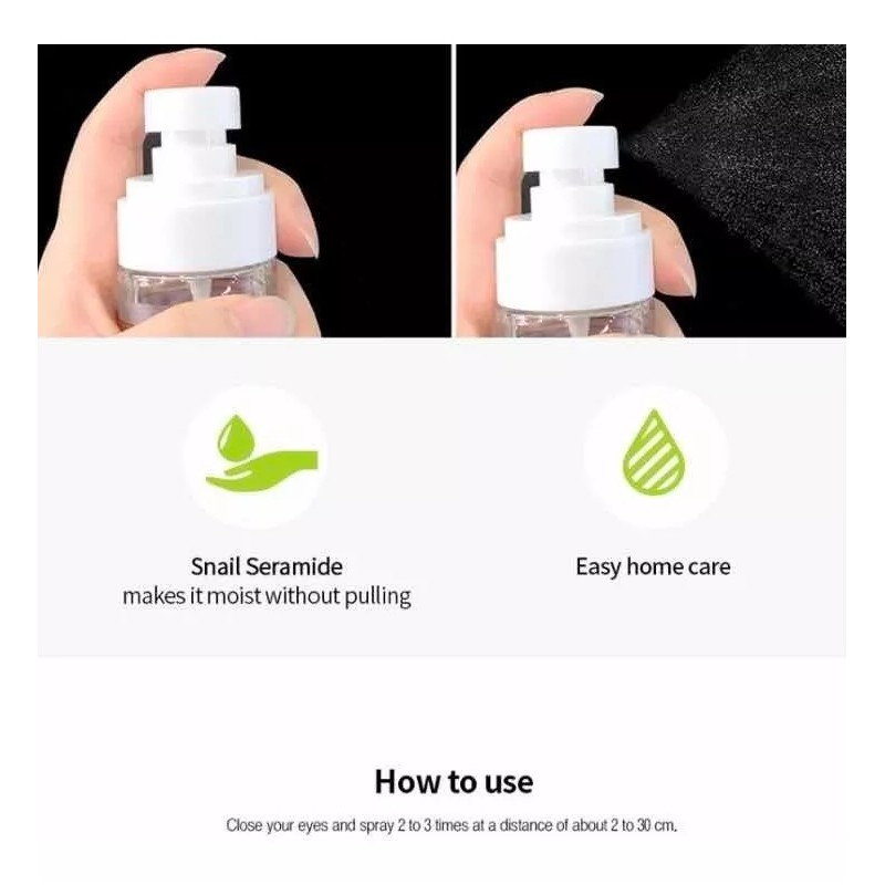 Bidameun Mist Facial Coreana Ceramida Caracol Colageno Hialuronic_2pz