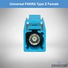 Proxicast FAKRA Z to SMA Female Interseries Adapter - Waterblue
