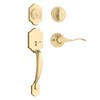 Haidms Gold Front Door Handle and Deadbolt Set, Front Door