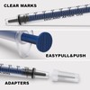 60PCS 1ML Plastic Syringe with Cap Sterile Disposable Syringe Tools