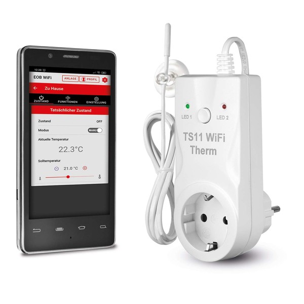 Elektrobock Smart WLAN Thermostat TS11 WiFi Therm, Heating Control via