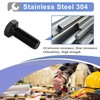 5/16-18 x 4-1/2" Hex Head Bolts, Fully Threaded, Stainless Steel