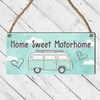 "Home Sweet Motorhome" Sign - Charming Campervan Plaque for RV