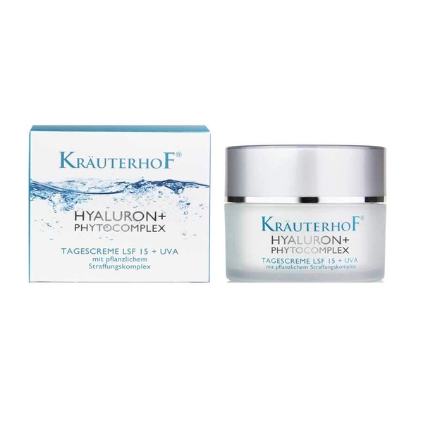 Kräuterhof® Hyaluronic Phytokomplex Day Cream, Anti-Ageing, SPF15, 50 ml