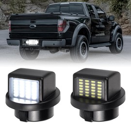 LED License Plate Light for Ford F150 F250 F350 Super Duty Ranger Pickup Truck Explorer Bronco Excursion Expedition, 6500K White Tag Light Assembly
