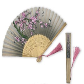 National Museum of Korea Goods Foldable Bamboo Fan Traditional Tassel Hanji Korean Accessories I agree to third party provision for foreigner gift delivery / 국립중앙박물관 굿즈 접이식 대나무 부채 전통 테슬 한지 한국 소품 외국인 선물 배송을 위한 제3자 제공에 동의합니다