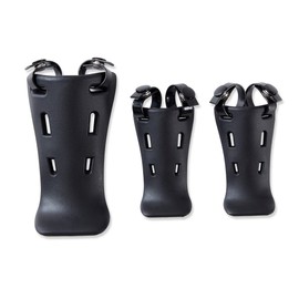 Catcher's Mask Throat Guard, Baseball/Softball Throat Protector, Including:1 Pack of 6 inches, 2 Packs of 4 inches (Black)