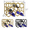 AT-VALY Countertop Wine Rack,Durable and Sturdy Freestanding 14 Bottle Wine