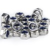 Nuts M6 Stainless Steel Nuts, 34 Pieces Hex Nuts, Self-Locking