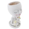 Face Flowerpot Fadeless Resin Head Planter DIY Decorative Adorable Succulent