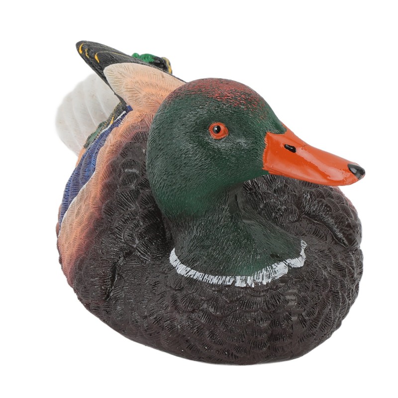 Simulation Water Floating Duck Sculpture Ornament Synthetic Resin Artware Fountain