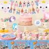 Cat Birthday Party Supplies - 116pcs Decorations and Tableware Set