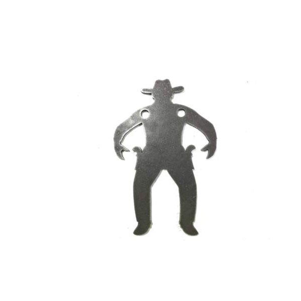 Make It Ring Targets AR500 Cowboy Silhouette Steel Target Gong 12”X 8”X 5/8”