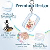 Solaradgy 4Pcs Clear Figure Display Bag with Keychain, Dustproof Small