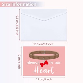 Fainne 16 Sets Pet Sympathy Cards Dog Condolences Cards Pet Bereavement Card and Envelopes Loss of Pet Dog Sympathy Cards with Inside Messages for Pet Lovers Greeting Cards (Chromatic Style)