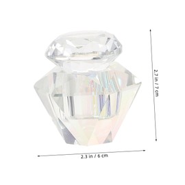 BIUDECO Nail Art Manicure Care Tool Nail Dish Cup Practical Design Easy Visibility Save Space