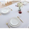 FOLINS&HOME White Rectangular Table Cloth in Heavy Duty and Water