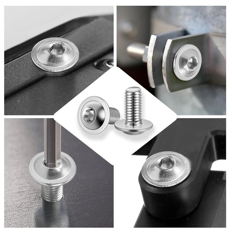 Pack of 20 M8 x 12 mm Rounded Head Screws