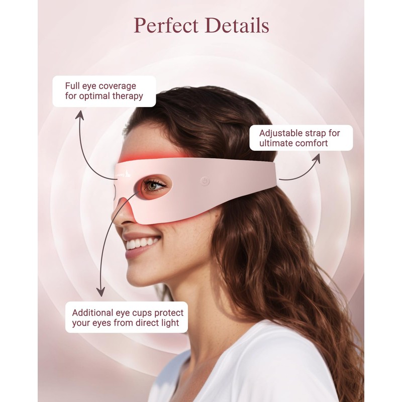 Red Light Therapy for Eyes, Wireless Under-Eye Red Light Therapy