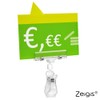 Pack of 10 Transparent Pipe Clips with Price Label Holder