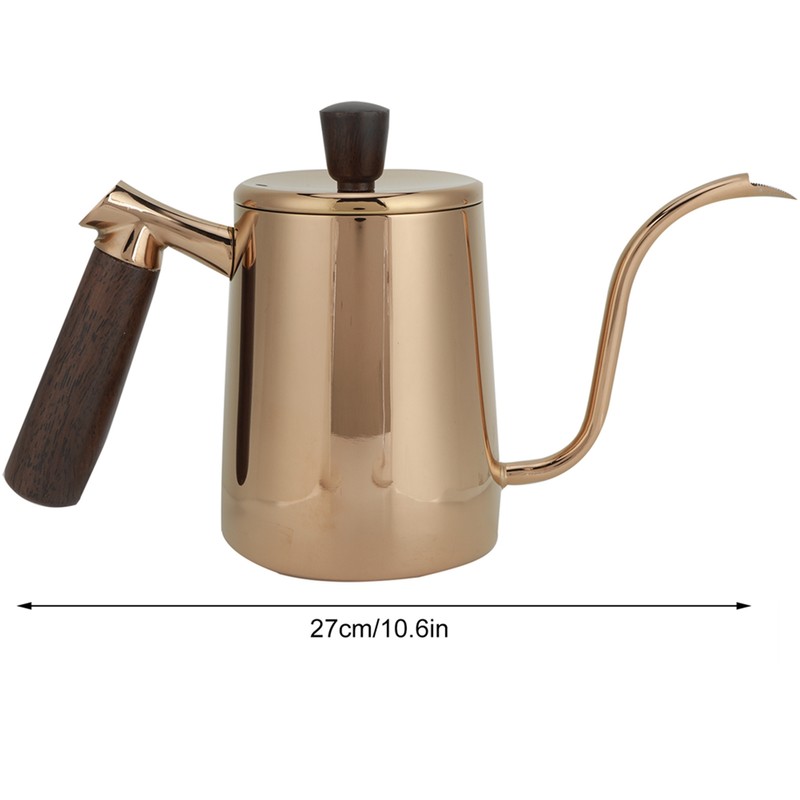 700ml Portable Stainless Steel Coffee Pot Long Gooseneck Spout Pour