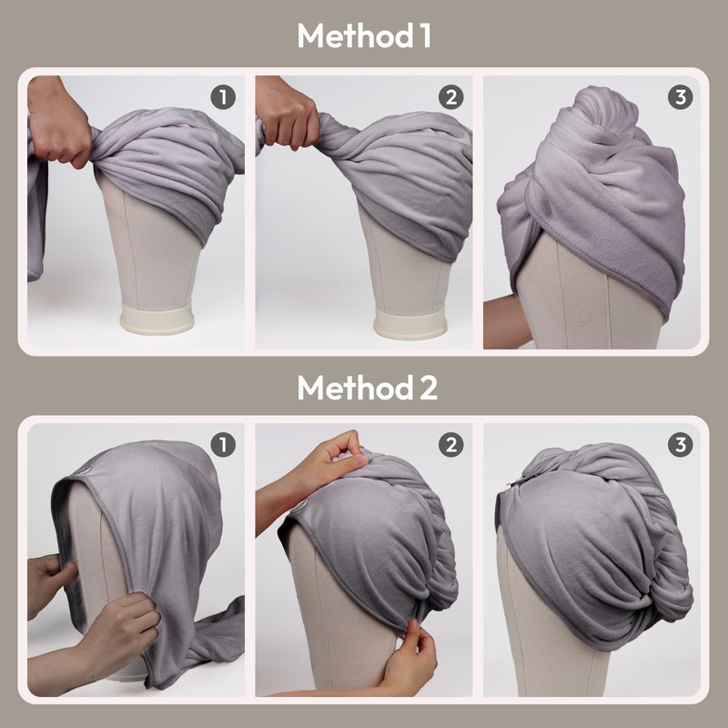 GEN'C BÉAUTY Microfiber Hair Towel Dry Hair Towel Wrap Quick