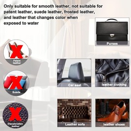 BUDOCI Leather Repair Set with 12 Colours, Mixable Fiussig Leather Repair Cream Set Black Leather Repair Kit for Car Leather Steering Wheel Sofa Jacket Purse Belt Shoes Faux Leather Scratches Cracks