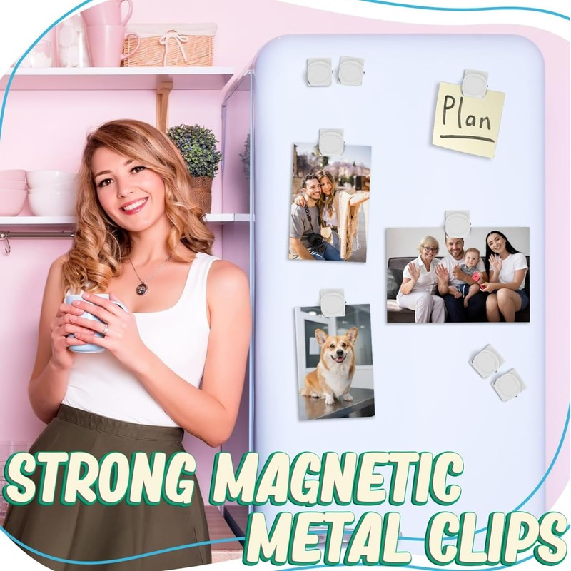Molinter Magnetic Clip Fridge Magnetic Clips Metal Clips Fridge Magnets