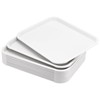 MANCHAP 12 Pack 13.8 x 10.6 Inch White Fast Food