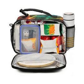 KFBE Color Flame Dragon Kids Lunch Box Insulated Lunch Bags Cooler Tote Bag with Removable Shoulder Strap for Boy Girl Student 20847458